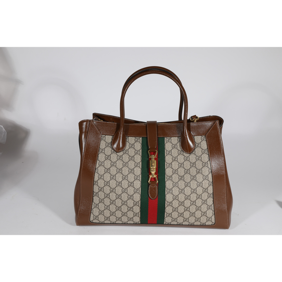 GUCCI GG Supreme & Web Jackie 1961 Large Tote - Picture 6 of 6